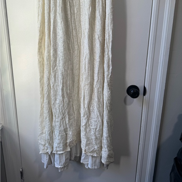 BHLDN Korovilas Gown Dress ivory Metallic Embroidered Beaded Swing Size S - Picture 13 of 15